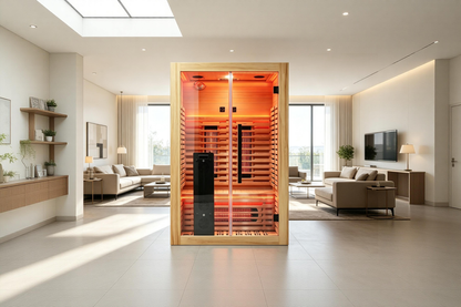 Blisspod I Venetian RED I All-In-One - Full Spectrum + Red Light Therapy I Indoor Premium Sauna I 2 Person