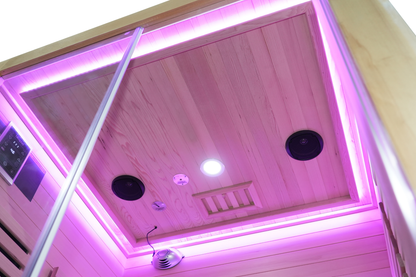 Blisspod I Venetian RED I All-In-One - Full Spectrum + Red Light Therapy I Indoor Premium Sauna I 2 Person